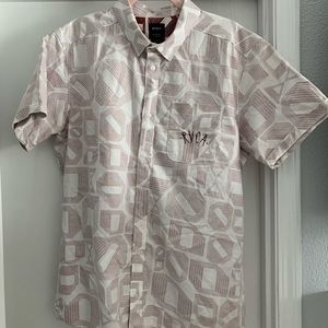 Men’s RVCA slim fit causal button down shirt